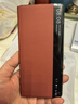 毕亚兹【头层牛皮】适用华为mate x6折叠屏手机壳 MateX6/典藏版保护套 智能视窗支架款商务皮套 JK828红 实拍图