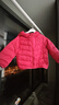 鸭鸭（YAYA）儿童轻薄羽绒服短款小童中大童连帽男女童2023秋冬洋气童装外套 中国红 100 实拍图