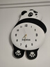 猫九酱可爱熊猫钟表挂钟客厅简约大气网红挂墙创意时钟餐厅装饰画 实拍图