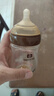 贝因爱新生儿玻璃奶瓶出生0-6个月婴儿瓶喝水喝奶带防呛防胀气咖色160ML 实拍图