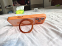 绿联【360°旋转支架|原机橙】适用iPhone17Pro手机壳磁吸支架苹果17Pro保护套气囊防摔磨砂抗指纹抗黄 实拍图