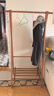 家逸衣架落地衣帽架实木挂衣架卧室可折叠置物架简约晾衣服架子 80cm 实拍图