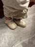 泰兰尼斯学步鞋童鞋春季宝宝面包鞋软底婴儿鞋女童机能鞋白/粉24 实拍图