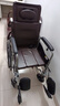 鱼跃(yuwell)手动轮椅车H059B老人半躺护理型带坐便椅餐板钢管可折叠 实拍图