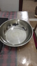 【不锈钢】和面盆厨房烘焙家用火锅盆洗菜打蛋汤锅盆醒面盆料理盆 32cm【热卖款】不锈钢 和面盆 实拍图