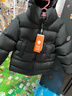 保姆鹅  【风墙】儿童羽绒服宝宝中长款护脸加厚外套保暖童装[NG2664] 炭黑 130 实拍图