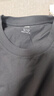 京东京造【情侣纯棉T】t恤男男女秋季新款衣服打底衫长袖 深灰 2XL 实拍图