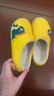 儿童棉拖鞋秋冬爆款加绒保暖毛毛鞋男女童防滑室内居家棉鞋 黄色 34.5 内长21.5cm 实拍图