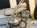 ANGI BABY婴儿推车可坐可躺婴儿车轻便折叠新生儿减震高景观双向儿童手推车 星釉流光白【全新升级】PU橡胶轮 实拍图