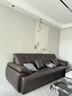 风尚田园劳伦斯云朵真皮沙发大小户型直排头层牛皮轻奢新款咖啡色客厅沙发 3.0米 加厚头层真皮+进口泰国乳胶 实拍图