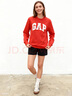 盖璞（GAP）男女装秋款字母logo抓绒圆领卫衣合身上衣美版852079 红色 XL 美码 2XL亚洲码185/108A 实拍图