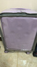 不莱玫行李箱女大容量侧开盖商务拉杆箱男密码旅行箱登机箱紫色20英寸 实拍图
