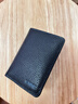 第九城(V.NINE)卡包名片夹头层牛皮轻薄驾驶证皮套防盗刷NFC防消磁银行卡套迷你小钱包男送老公送男友生日礼物情人节新年礼物  黑色 实拍图