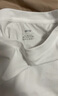 京东京造长袖t恤男5A抑菌新疆棉圆领衣服男装打底衫 白色 S 实拍图