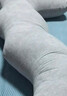 浪莎（LangSha）床上抱枕睡觉孕妇夹腿长条大抱枕男女生款睡觉专用大号玩侧睡靠枕 加绒款-蓝色【亲肤暖绒面料】 45cm*115cm 含枕芯 【成人款】 实拍图