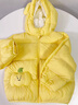 巴拉巴拉童装儿童羽绒服宝宝男女童2025冬装新款婴儿外套保暖上衣泡芙羽绒 黄色小南瓜31004-白鸭绒 100 （充绒量81g 适合2-3岁） 实拍图