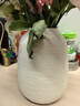 朴记创意陶瓷花瓶北欧简约客厅茶几电视柜插花餐桌面水培干花装饰摆件 白色单陶瓷 实拍图