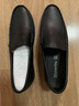 蜘蛛王男士皮鞋春秋新透气软底商务一脚蹬休闲豆豆鞋男 22731 黑色 42 实拍图