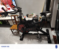 汗马 【智能游戏APP】动感单车家用运动器材健身车室内脚踏自行车 弹簧减震+加大车架+飞轮全包黑 实拍图