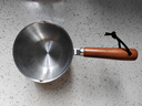热油小锅泼油锅加厚不锈钢木柄防烫带刻度双倒流口不挂油无涂层 【木柄】爆款300ml 实拍图