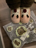 细细条（XIXITIAO）一家三口毛毛鞋男女冬季创意可爱圣诞麋鹿亲子包头棉拖鞋 粉红色【软萌麋鹿】 38-39【适合36-37的脚】 实拍图