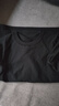重磅纯棉短袖t恤男高档纯色印花休闲基础款内搭半袖打底衫 黑色 XL  140-155斤 实拍图