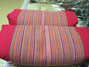 喜偌家纺老粗布荞麦枕粗布枕头全荞麦壳枕艾草枕头荞麦枕单人枕头苦荞麦壳 红色加高老粗布45*15 单只 甜荞麦壳 实拍图