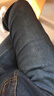 真维斯（Jeanswest）王一博代言牛仔裤男秋冬新款天丝舒适修身直筒高端潮牌休闲裤子男 深蓝【天丝常规】 32 码(2尺5) 【建议130-140斤】 实拍图