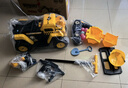 爸爸妈妈挖掘机玩具车儿童可坐人男孩遥控电动可挖挖土机大号工程车带推把 实拍图