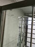 九牧（JOMOO） 【定制】极简枪灰浴室玻璃隔断干湿分离不锈钢移门弧形淋浴房86S 【枪灰光玻】900*900*2000mm 实拍图