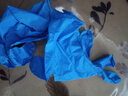 英科医疗（INTCO）一次性手套丁腈手套100只大码加厚耐用款清洁劳保蓝色防护手套 实拍图
