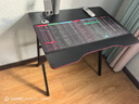 奥伦福特  电脑桌台式家用电竞游戏桌办公书桌简约书房写字桌子 碳纤维纹路单桌-80*60 升级款电竞桌 实拍图