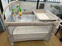 coolbaby婴儿床多功能可折叠可移动拼接床带尿布台蚊帐宝宝床 全家桶 实拍图