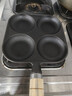 四孔煎锅铸铁蛋饺锅加深鸡蛋汉堡机模具早餐不粘平底锅煎蛋神器 【爆款】黑色17cm 实拍图