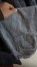 马登工装美式复古水洗丹宁牛仔裤直筒宽松阔腿裤日系休闲长裤子男秋 浅蓝 36 实拍图