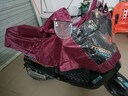添晴 雨衣电动车雨衣加厚加大男女加长遮脚雨披电瓶车摩托车骑行雨具 【7XL】加大遮脚-枣红 实拍图