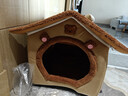 阿柴与猫封闭式猫窝大房子小型犬狗窝睡觉猫狗屋可拆洗四季通用宠物窝 实拍图
