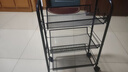 溢彩年华 厨房置物架落地储物架移动收纳小推车蔬菜架子多层零食架1056-BK 实拍图