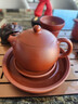藏壶天下正宗宜兴原矿朱泥西施紫砂壶小容量纯手工茶壶茶具家用泡茶壶 一壶四杯+公杯套装 220ml 实拍图