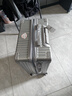 袋鼠（KANGAROO）大容量行李箱男商务出差托运大尺寸皮箱女大号轻便耐用加厚拉杆箱 时尚银【高颜值拉链款】 28英寸 【防刮耐磨】 实拍图