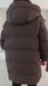 坦博尔羽绒服女中长款可脱卸帽宽松保暖百搭外套530558V 巧克力 165  实拍图