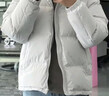 京东京造羽绒服男女情侣款鸭绒冬季保暖外套面包服加厚短款新年纯净灰 2XL 实拍图