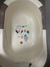 日康（rikang） 浴盆 婴儿洗澡盆婴儿浴盆 加大加厚带浴床适用0-6岁 米色 3626 实拍图
