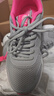 骆驼（CAMEL）网面透气跑步女鞋轻量健步运动鞋子 CD2223L6852 灰/梅红 37 实拍图
