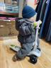 babycare儿童滑板车2-6岁二合一折叠童车重力转向宝宝可坐生日礼物 辛德白 实拍图