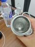 飞利浦（PHILIPS）烧水杯便捷式屏显玻璃养生杯电热水杯居家旅行专用保温杯支持定制 【五档调温-316内胆】初雪白400ml 实拍图
