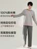 顶瓜瓜顶呱呱睡衣男士纯棉春夏圆领长袖可外穿家居服套装男185 实拍图