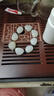 赏福茶盘家用轻奢现代小型沥储水式茶台功夫茶具竹茶盘简约托盘 大号胡桃色竹制春羡窗花茶盘 【尺寸看图标注】 实拍图