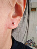 Lnieer999足银耳棒养耳洞银耳钉女睡觉免摘小巧精致耳骨耳针不易过敏 999足银【3mm】圆头耳钉一对 实拍图