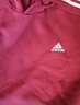 adidas休闲加绒加厚连帽卫衣套头衫男装秋冬阿迪达斯官方轻运动   暗红   2XL 实拍图